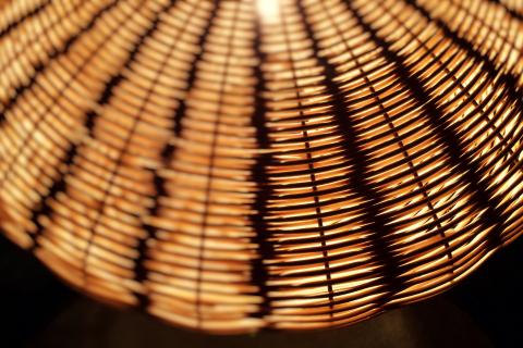 lamparas fibras vegetales arte maria garcia artemariagarcia cesteria basketry defango iluminacion